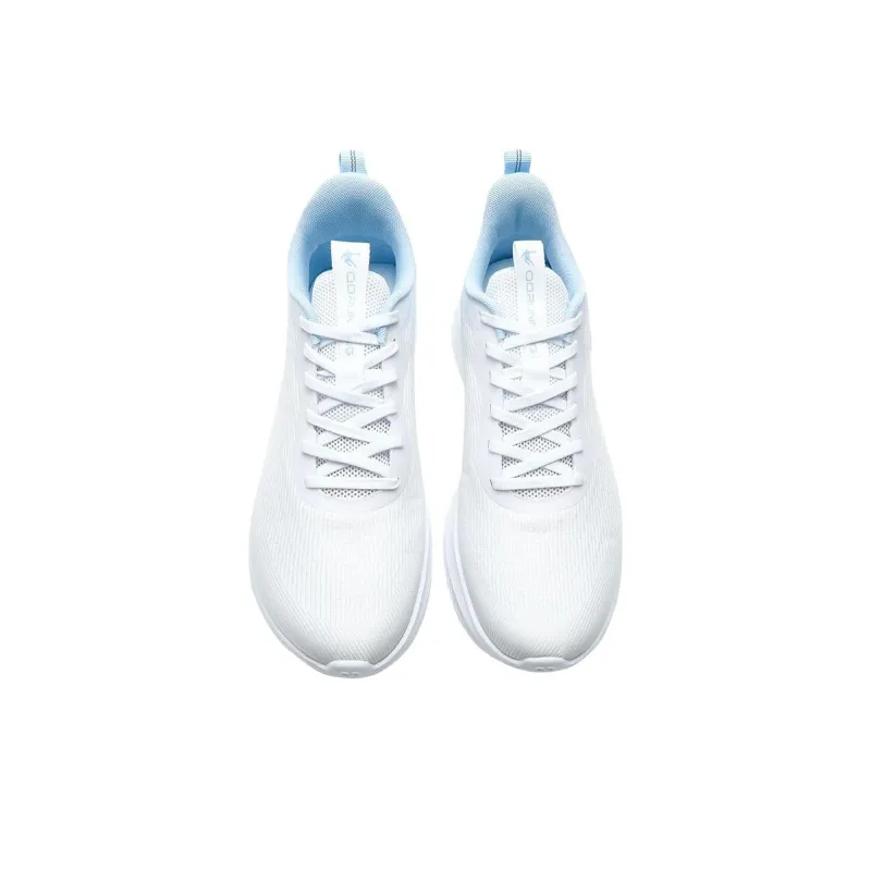 QIAODAN Anti Slip Wear Resistant Low Top Casual Running Shoes Men's Jordan White Glacier Blue-3