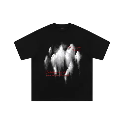 KUMPOO Cool Feather Series T-Shirt Unisex White