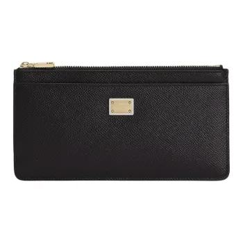Dolce & Gabbana Logo Plaque Zipped Cardholder