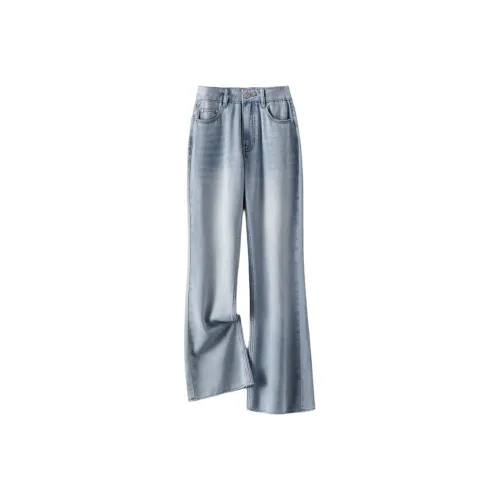 IHIMI Jeans Women's Vintage Blue Dyed