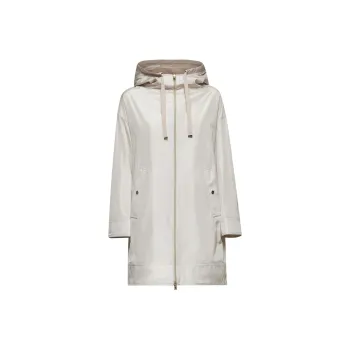 HERNO Hooded Drawstrign Zip Up Raincoat