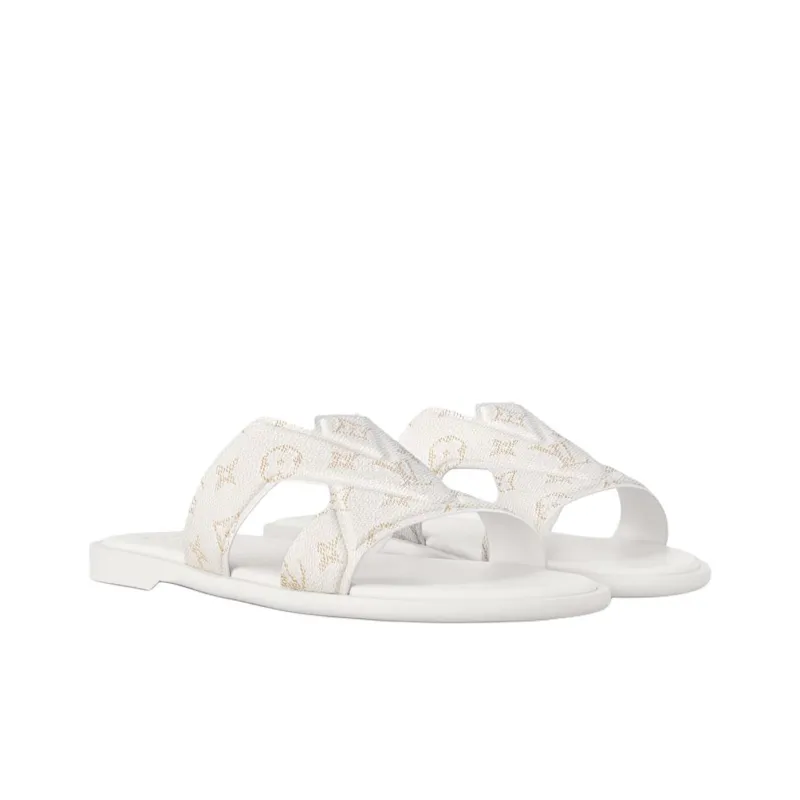 LOUIS VUITTON Oasis Slide Slippers Men's White-2