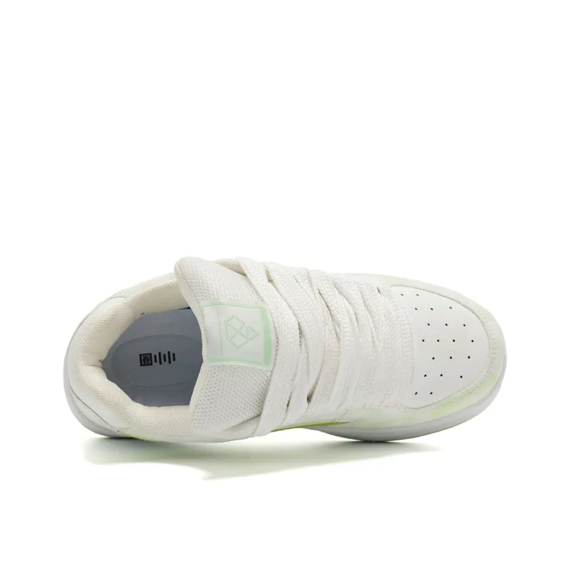 Circle Small Coverage Balance Lightweight Support Low Top Skateboard Shoes Unisex Grass Green-5