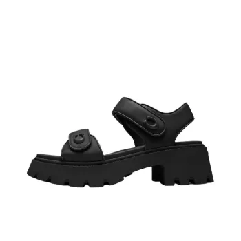 COACH Brynn One Strap Sandals 2.5cm Women's Black