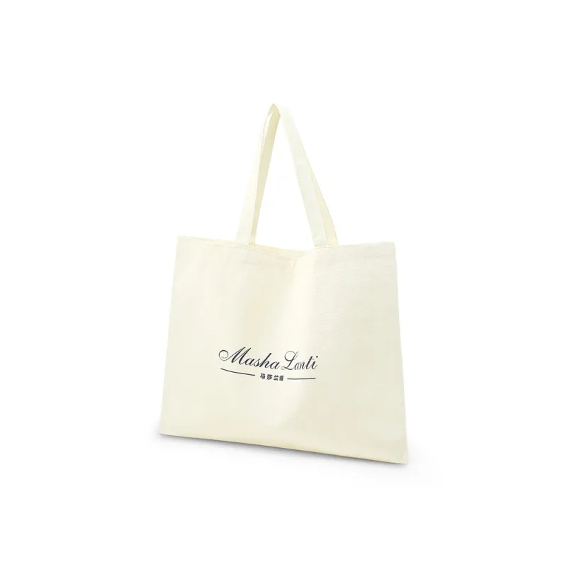 MashaLanti Polyester Cotton Blend Tote Bag, Shopping Bag, Handbag, Shoulder Bag Women's Ecru-1