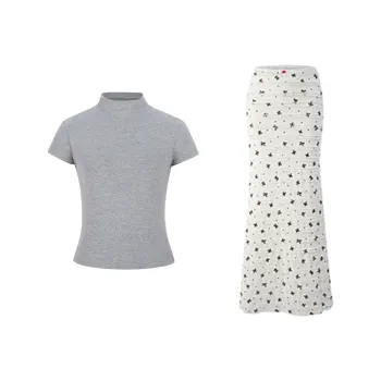 FLIM Two Piece Skirt Sets Women's