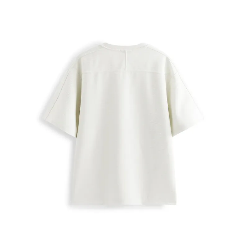 PEACEBIRD MEN T Shirts Men Mist White 1-1