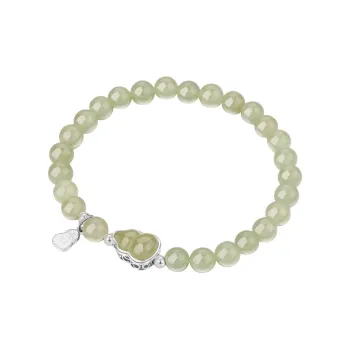 GANGCUI Bracelets Green Jade Unisex