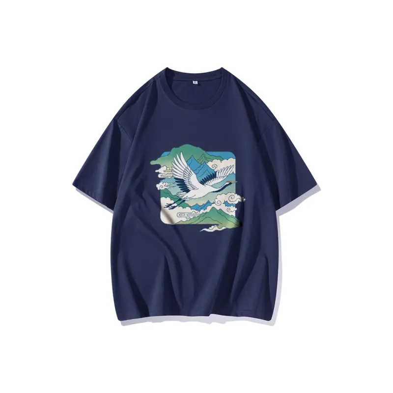 FAIRWHALE Drop Shoulder Sleeve T Shirt Women's-6