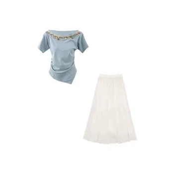 AFGGD Two Piece Skirt Sets Women's