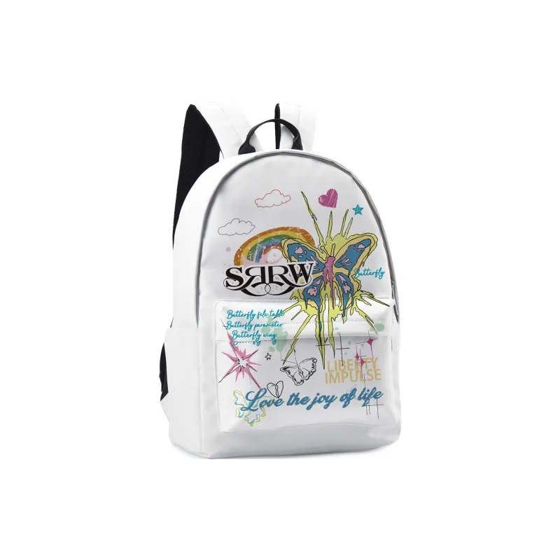 HINY SRRW PU Cortex Backpack Mini Unisex White-12