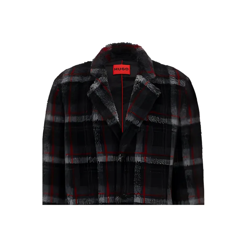 HUGO BOSS Coats Men Black-4