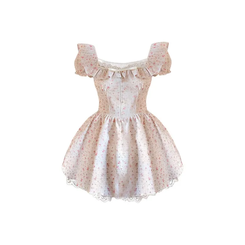Mu Xiao Xin Short Sleeved Dress Women's-0