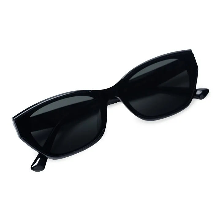 HELEN KELLER Plate Frame Cat Eye Sunglasses Unisex-0
