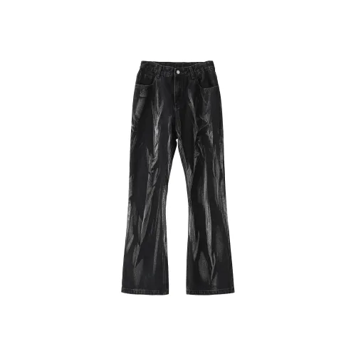 River Island Pants jeans neri effetto spray