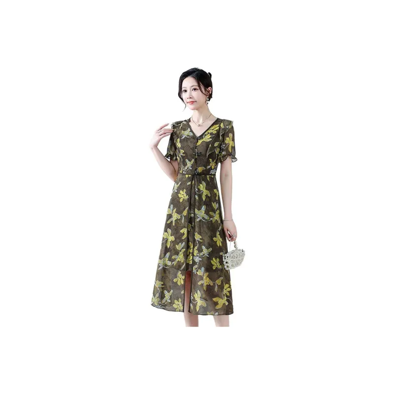 YIRANCHUN Short Sleeved Dress Women's-3