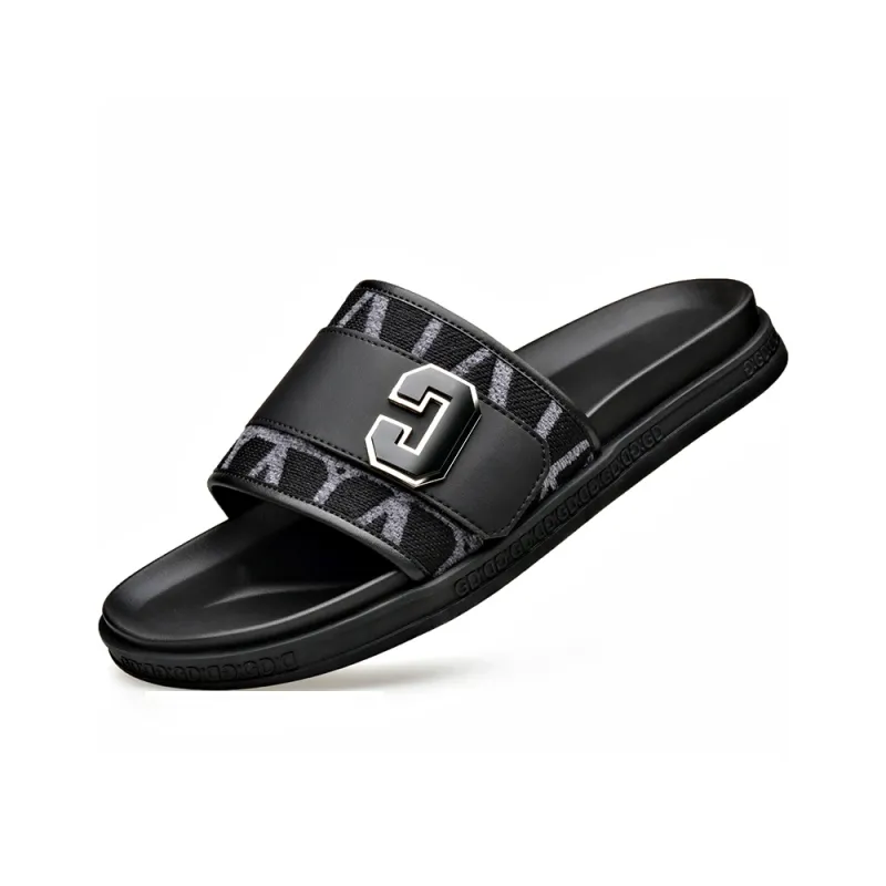 SHUPATE Quick Dry Slide Slippers Men's Black-2
