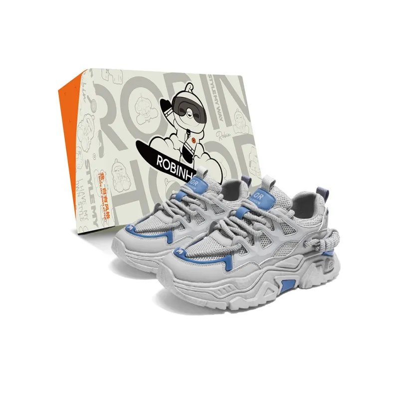ROBINHOOD Slip Resistant, Abrasion Resistant, Breathable, Lightweight Low Top Chunky Sneakers Men's Box Included-10