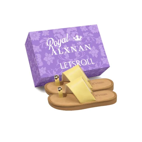 Alxnan Rubber Sole Slip Resistant Slide Slippers Women's