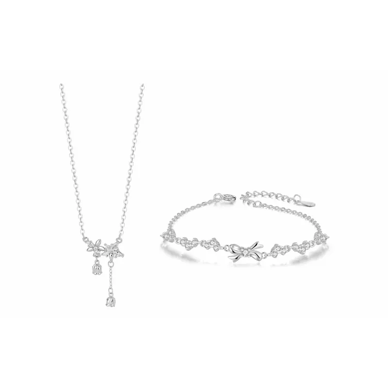 CHINA GOLD Sterling Silver Necklaces Women's-5