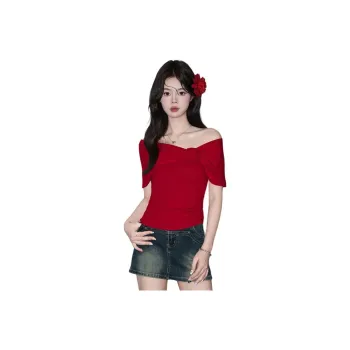 FOREVER 21 T Shirts Women's Red