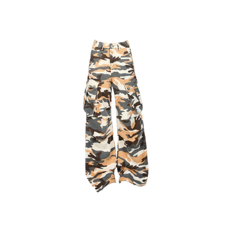 ZXZA Jeans Women's Camouflage-0