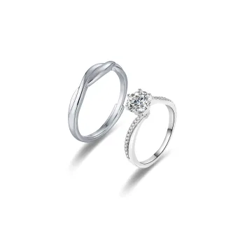 Right Hand Waiting 925 Sterling Silver Rings Unisex