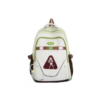 AIBAG Nylon Backpack Unisex White/Black/Red/Purple/Green/Blue