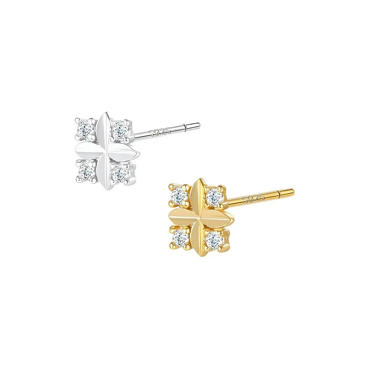 PUENTE Sterling Silver Stud Earrings Men's-8