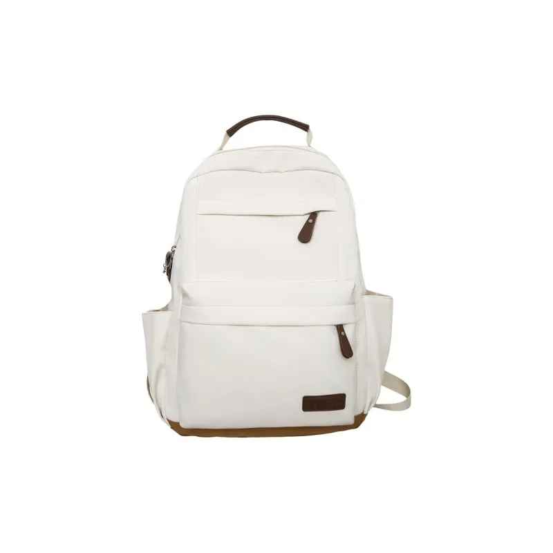 BRABOSTON Nylon Backpack Unisex Black/Red/White-8