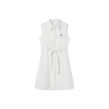 FLIM Sleeveless Dresses Women's White