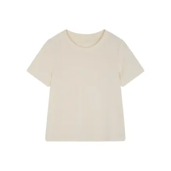 IHIMI T Shirts Women's Ecru