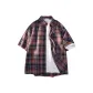 Red Checkered Short-Sleeved