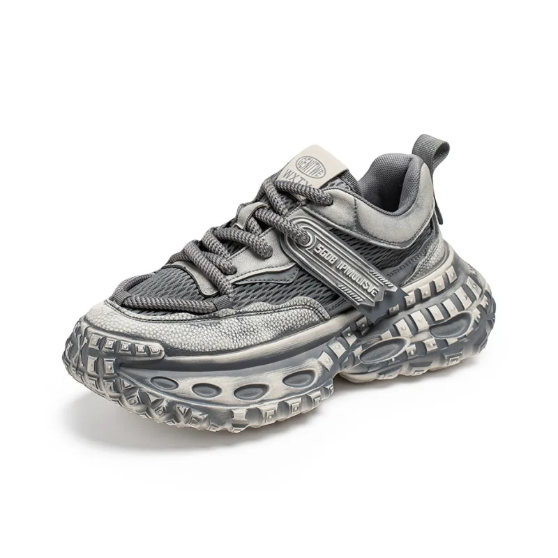 ROBINHOOD Slip Resistant, Abrasion Resistant, Breathable, Lightweight Low Top Chunky Sneakers Men's Box Included-12