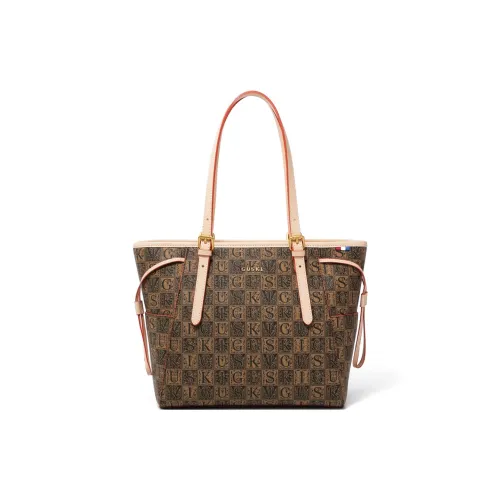 GUSKI Top Grain Cow Leather Tote Handbag, Shoulder Bag Women's Multicolor