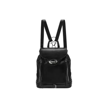 ONE TIME Synthetic Leather Deconstruction Star Ring Backpack Tubas Women's Black