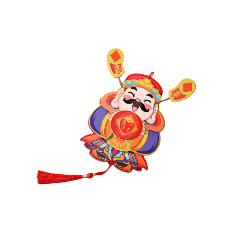 KecoSweet Shaking Head God Of Wealth, Magnetic Sticker 3D Effect Small Charm Anime / Games Fridge Magnets-10
