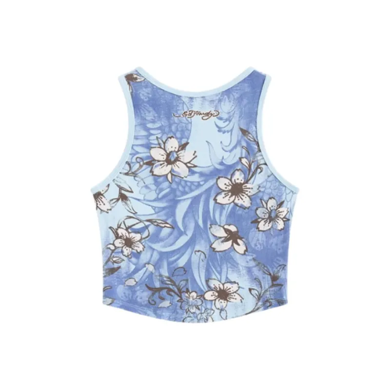 Ed Hardy Tank Tops Women's Midnight Blue-1