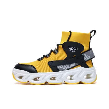 Kuding Shock Absorbing, Non Slip, Wear Resistant, Breathable And Lightweight High Top Casual Shoes Men's