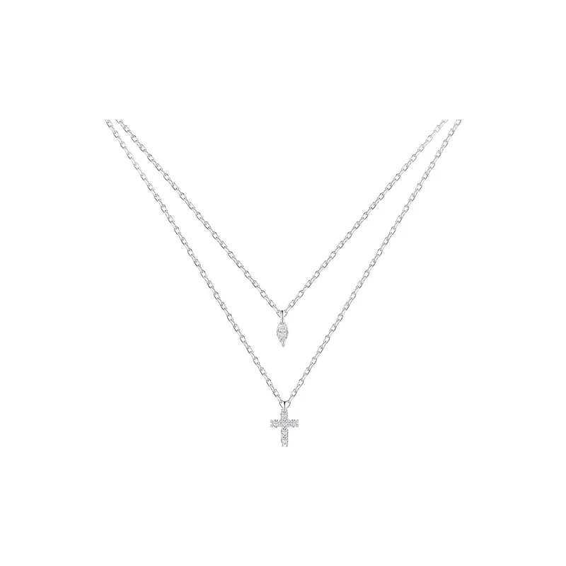 PUENTE 925 Sterling Silver Collarbone Chain Women's-0