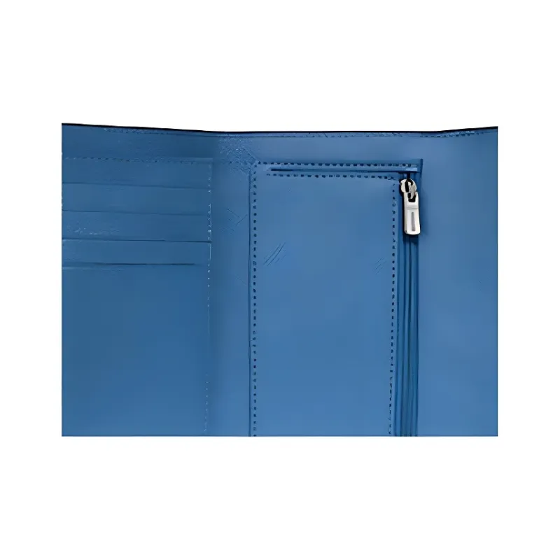 COACH Envelope Leather Clutch Mini Women's Sky Blue-3