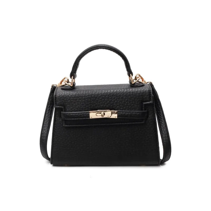 Homeboisportclub PU Handbag Regular Women's Black/White/Coffee-6