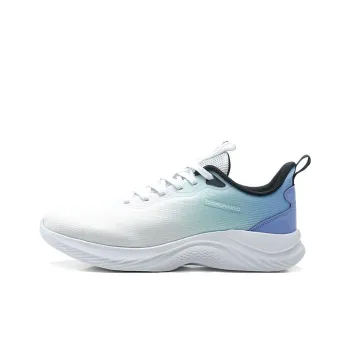 QIAODAN Anti Slip Wear Resistant Low Top Casual Running Shoes Men's Jordan White Aster