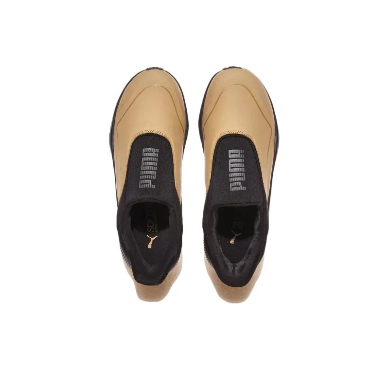 PUMA Softride Pro Anti Slip Wear Resistant Low Top Casual Shoes Men's Black Gold-2