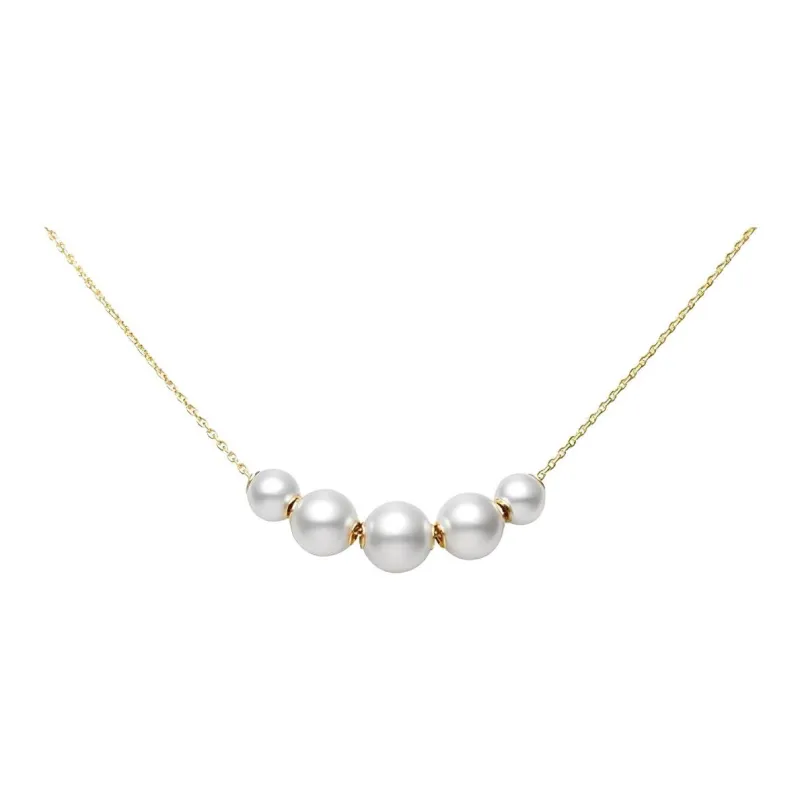 MIKIMOTO 18k Gold Pearl Necklaces Women's Gold-0