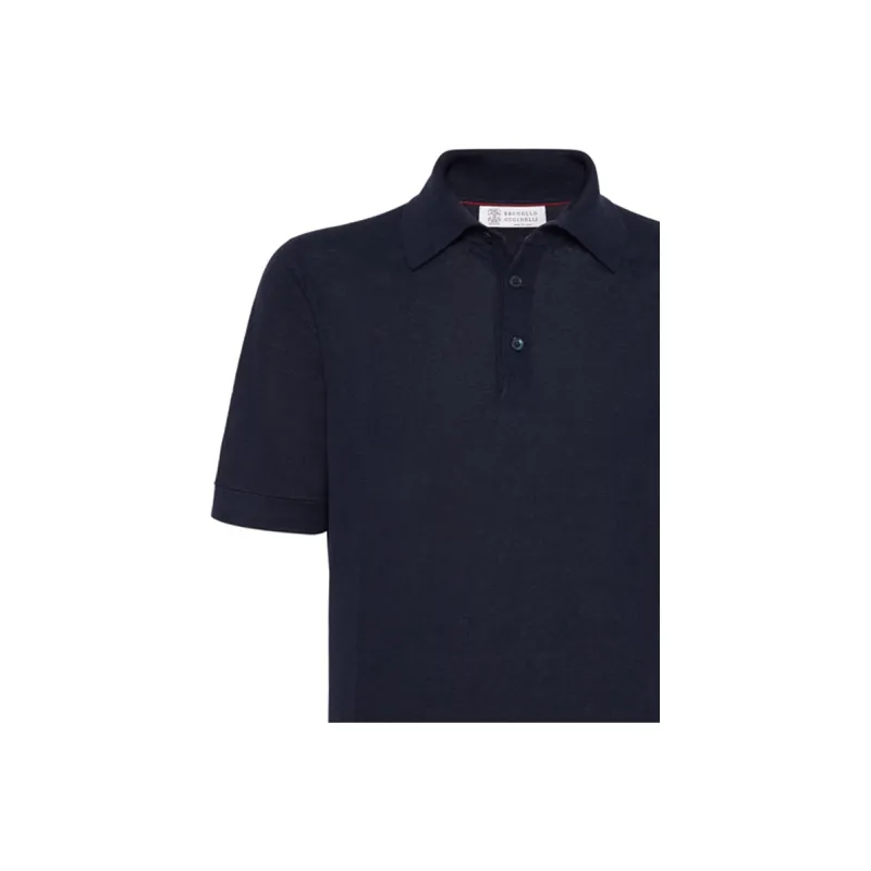 Brunello Cucinelli Linen blend Polo Shirt-4