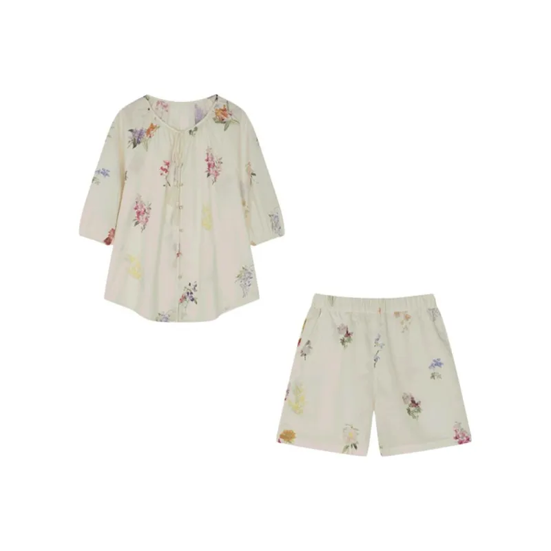 Mo Han Yi Mei Casual Suit Women's Ecru-0