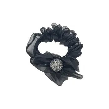JIANYINGSHU Elastic+Organza Hair Tie Unisex
