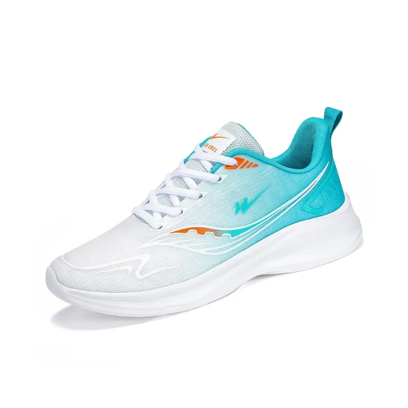 Binary Running Shoes Men Low Top Light Green-1