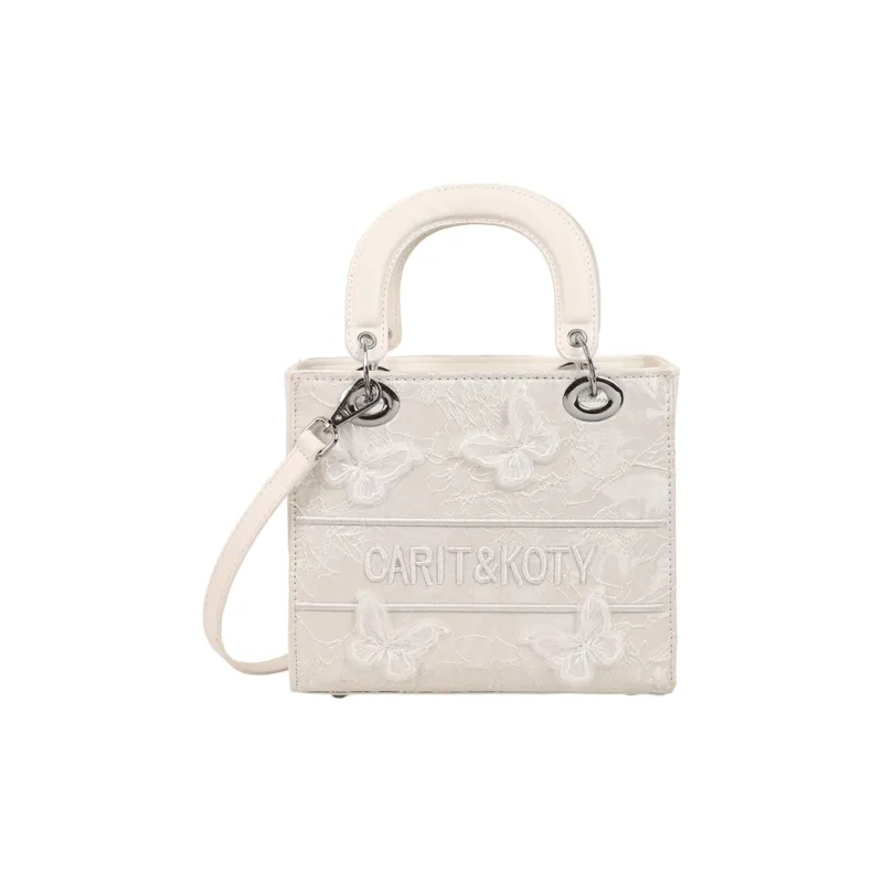 Yalu PU Handbag Regular Women's White/Black/Pink/Khaki-0
